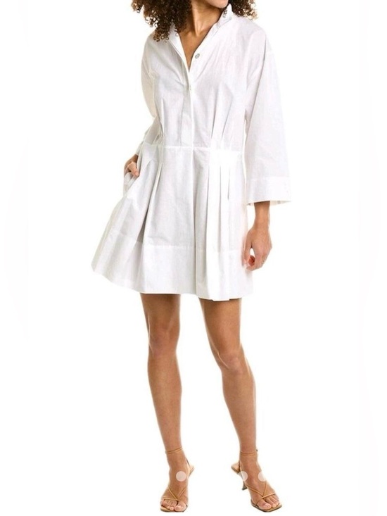 Vince Dresses & Skirts - Vince Mini Pleated Dress Size Large White